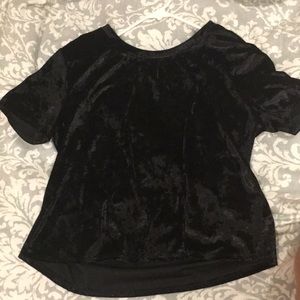 black velvet t-shirt